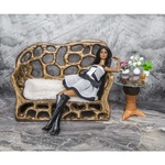 Photo of Деревянный диван с подсветкой, резьба