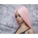 Photo of Парик Персиковый со стразами SD (размеры 7-8-9)