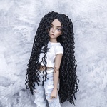 Photo of Парик "черный" гофре 6-7 Minifee 17см