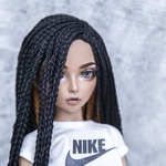 Photo of Парик "Черный+оранжевый" 6-7 Minifee (17см)