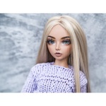 Photo of Свитер с св. фиолетовый с белым