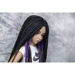 Photo of Парик "черны+фиолетовый+золотой" 6-7 Minifee (голова 17см)