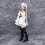 Photo of Парик "серо-розовый" 6-7 Minifee (голова 17см)