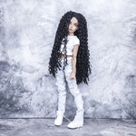 Photo of Парик "черный" гофре 6-7 Minifee 17см