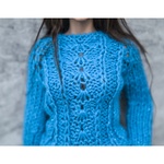 Photo of Свитер ярко голубой с блеском