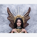 Photo of Деревянный Трон "Бабочка" с подушками