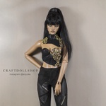 Photo of Украшение Черный бархат с золотыми цветами