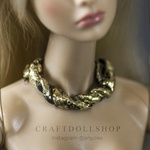 Photo of Ожерелье черное с золотом для Fashion Royalty