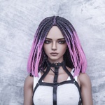 Photo of Парик "Черно-розовый" 5-6 Iple Fid 14.5см