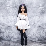 Photo of Парик Черный с бабочками и стразами 6-7 Minifee (17см)