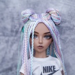 Photo of Парик "Нежная радуга" 6-7 Minifee (17см)