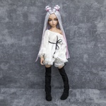 Photo of Парик "серо-розовый" 6-7 Minifee (голова 17см)