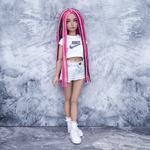 Photo of Парик "Розово-черный" 6-7 Minifee (17см)