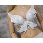 Photo of Корсаж Бабочка - белый голографик