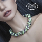 Photo of Украшение из бисера - зеленое (чокер)