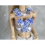 Photo of Корсаж Серебро с цветами и украшение для FR