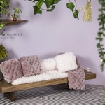 Photo of Диван для кукол 1/6 30см "Бук - палисандр"