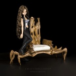 Photo of Кресло - Паук для кукол 1/4 - дерево Орех