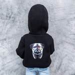 Photo of Худи с капюшоном черный - мопс