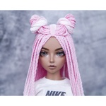 Photo of Парик "Бело-розовый" 6-7 Minifee (17см)