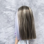 Photo of Парик со стразами - Пастельная прядка 6-7 Minifee (17см)