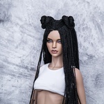 Photo of Парик "Черный" SD (размеры 7-8-9)