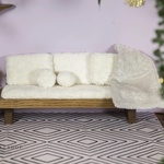 Photo of Диван для кукол 1/6 30см "Дуб - палисандр"