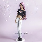 Photo of Парик на ОГ 8.9 (ФР, Межевика, и пр.) - розовый + черный