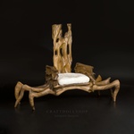 Photo of Кресло - Паук для кукол 1/4 - дерево Орех