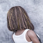 Photo of Парик "коричневый с золотом" 5-6 Iple Fid 14.5см