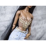 Photo of Корсаж шампань с золотом для Nu Face