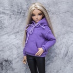 Photo of Худи с капюшоном т. фиолетовый - с рисунком