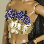 Photo of Корсаж Золотой с цветами для FR Nu Face