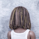 Photo of Парик "коричневый с золотом" 5-6 Iple Fid 14.5см